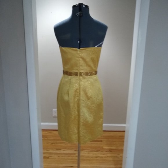 Clearance! Gold Mini Night Way Size 10 Dress! - Picture 5 of 8
